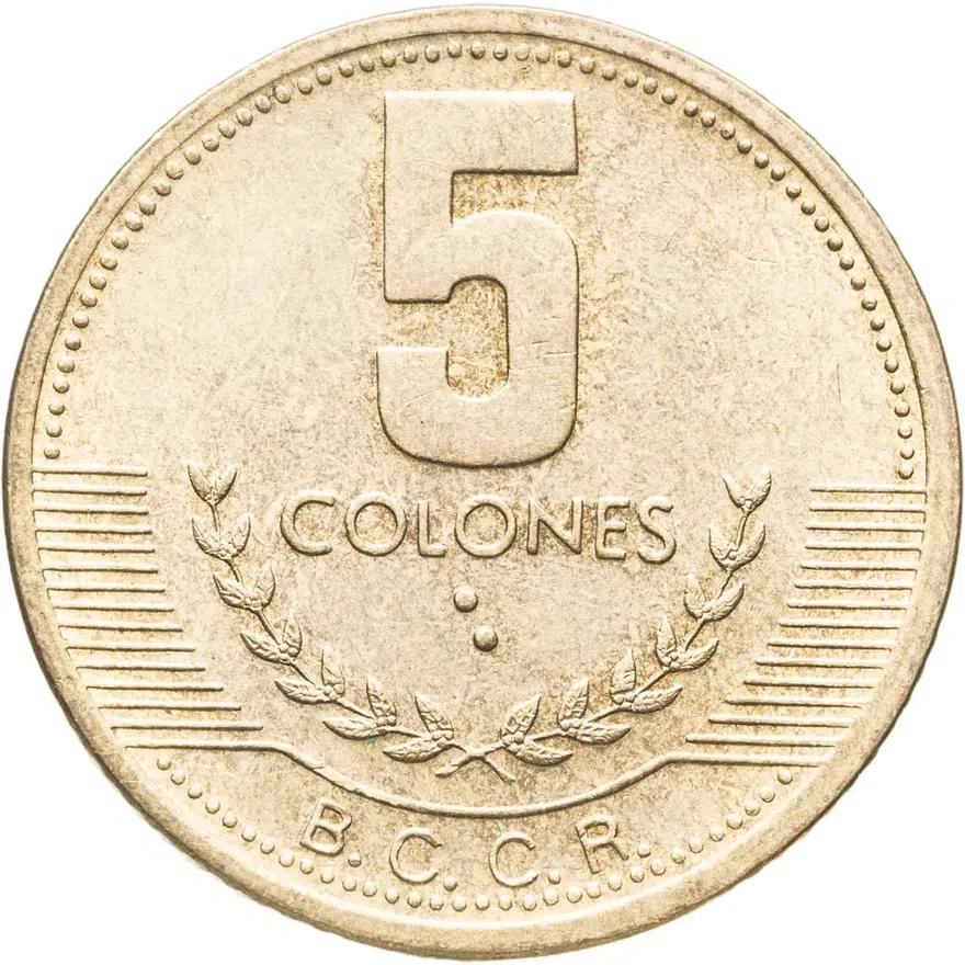 Коста-Рика 5 колонов (colones) 1999