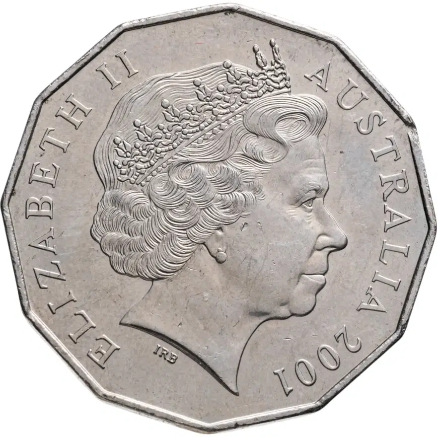 Австралия 50 центов (cents) 2001 "Столетие Федерации - Северная территория", реверс