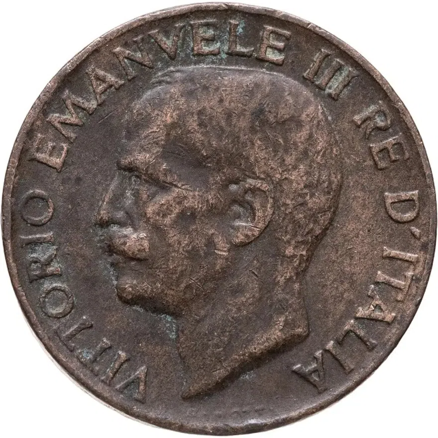 Италия 5 чентезимо (centesimi) 1933, реверс
