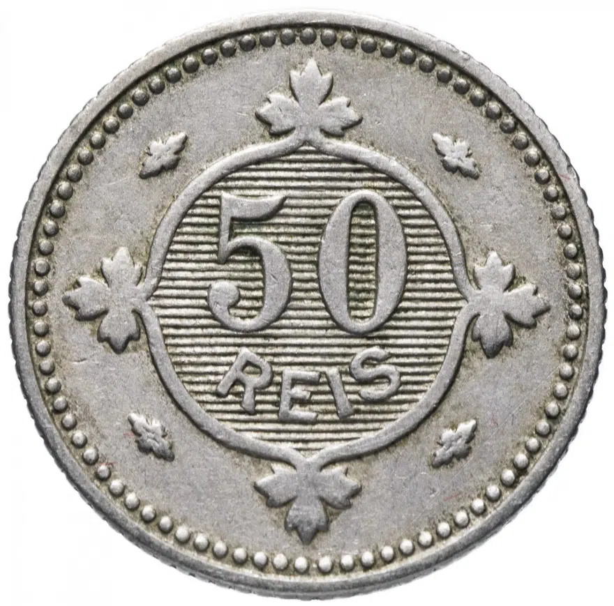 Португалия 50 реалов (reis) 1900, аверс