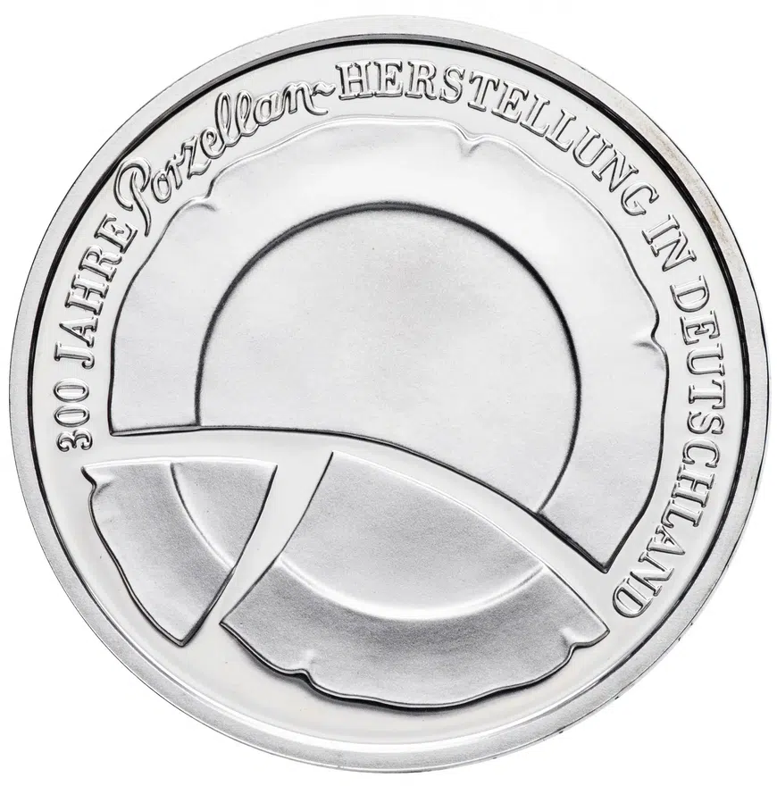 Германия 10 euro (евро) 2010 "300 лет изготовления фарфора в Германии"  F