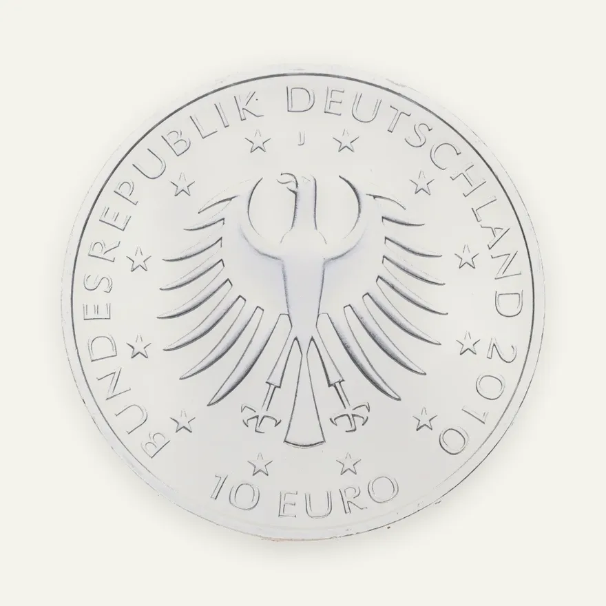 Германия 10 евро (euro) 2010 J "200 лет со дня рождения Роберта Шумана", реверс