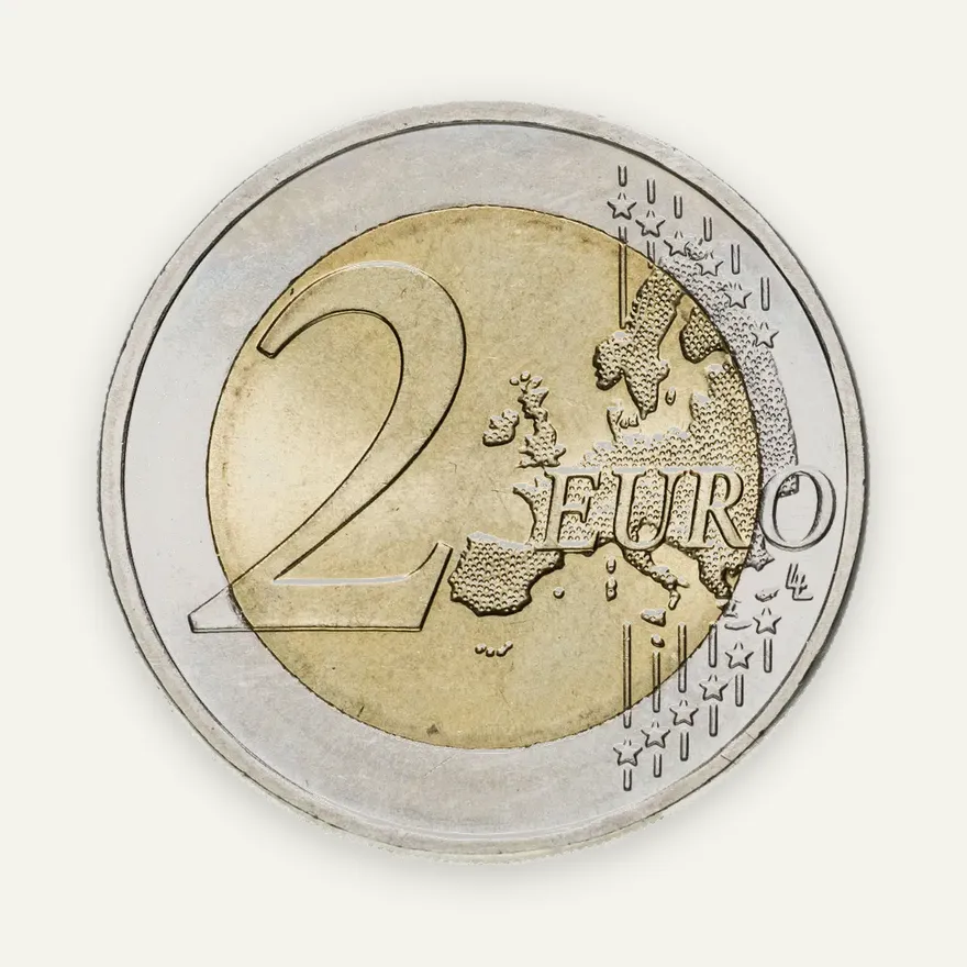 Германия 2 евро 2009 A "10 лет монетарной политики ЕС (EMU) и введения евро", реверс