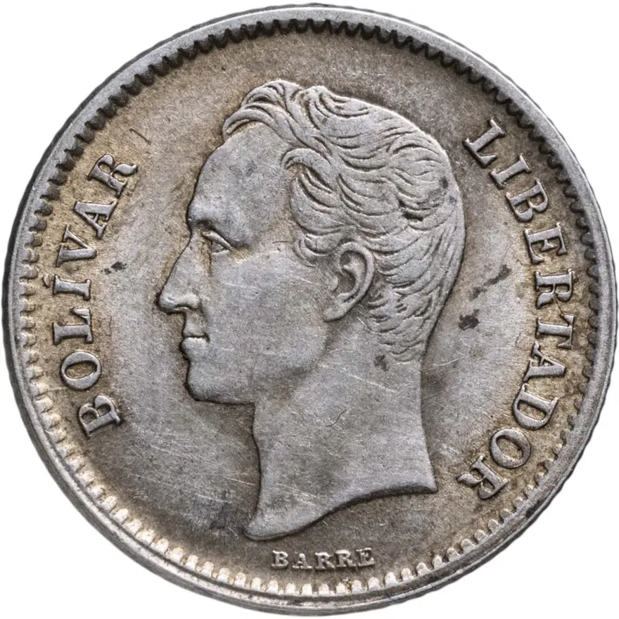 Венесуэла 1/4 боливара (bolivar) 1945