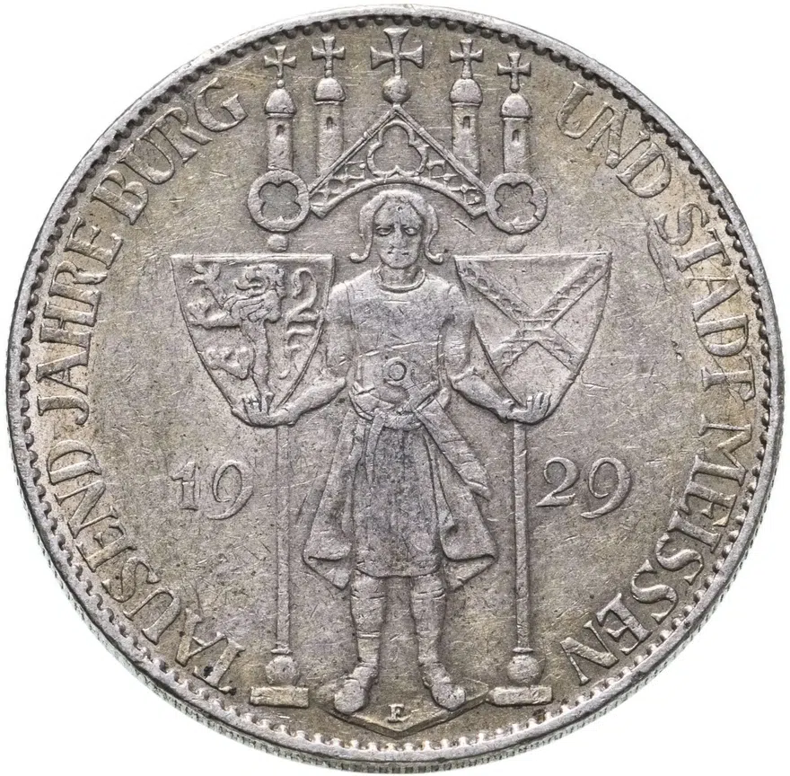 Германия 5 рейхсмарок 1929 "1000 лет Мейсену"