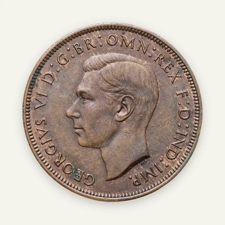 Великобритания 1 пенни (penny) 1948, аверс