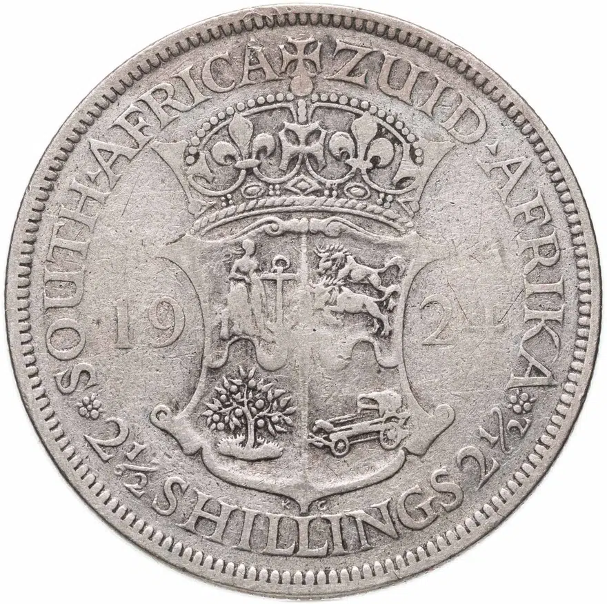 ЮАР 2 1/2 шиллинга (shillings) 1924, реверс