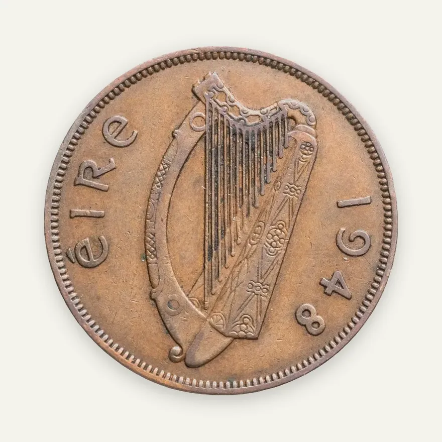 Ирландия 1 пенни (penny) 1948, реверс