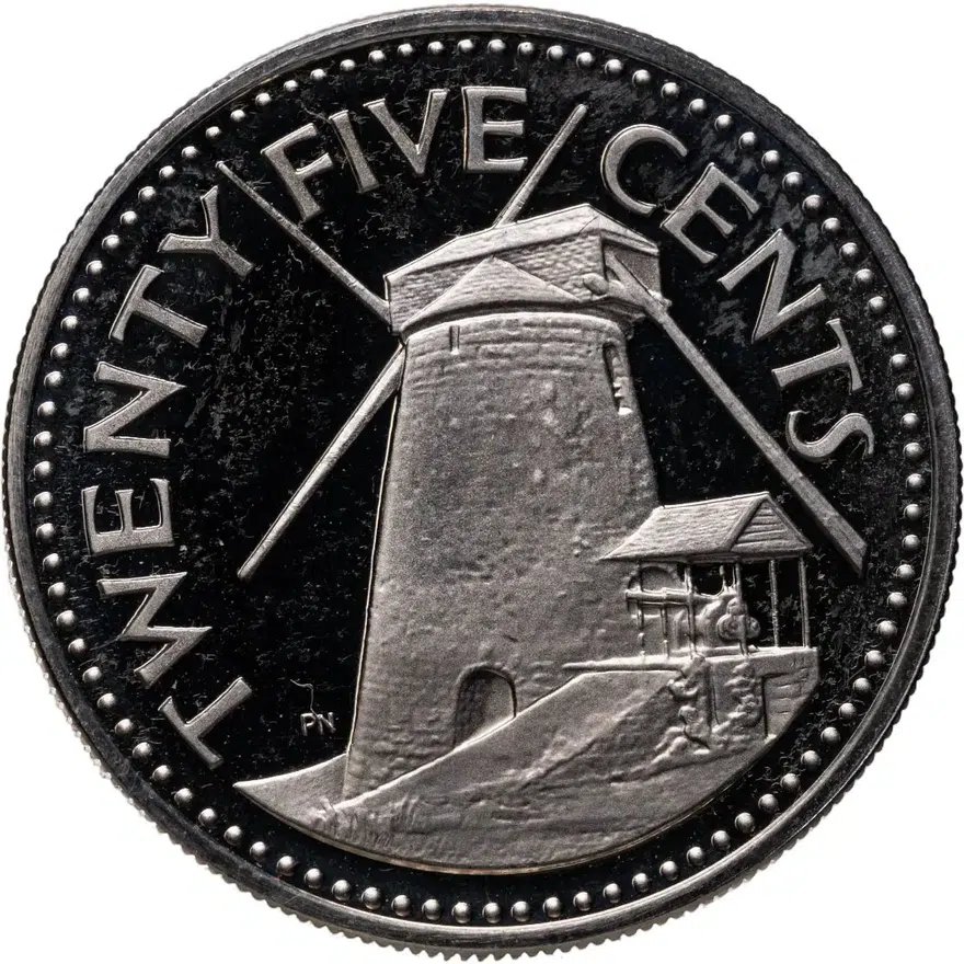 Барбадос 25 центов (cents) 1975