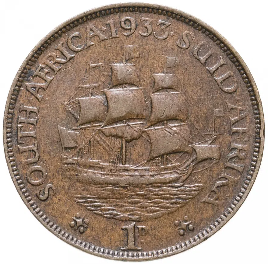 ЮАР 1 пенни (penny) 1933