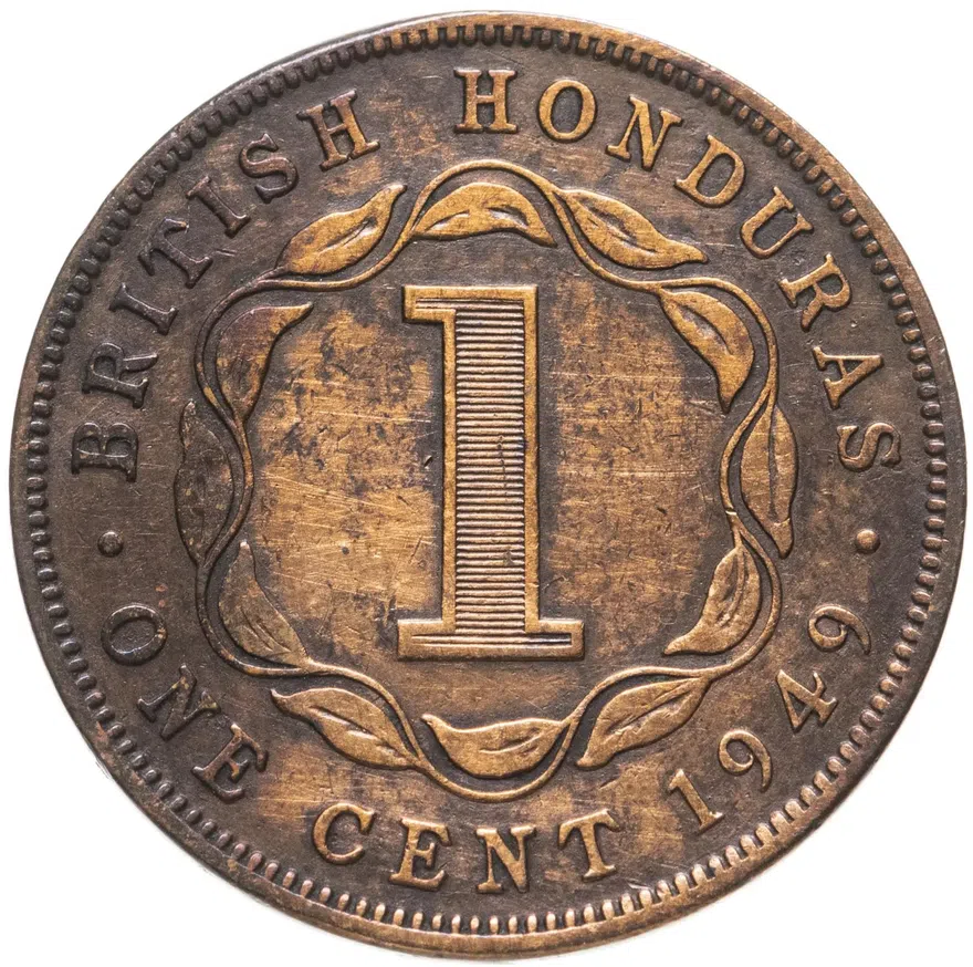 Британский Гондурас 1 цент (cent) 1949