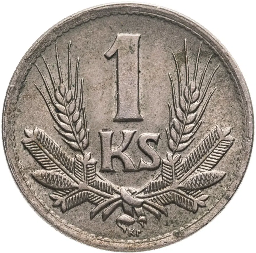 Словакия 1 крона (crown) 1945, аверс