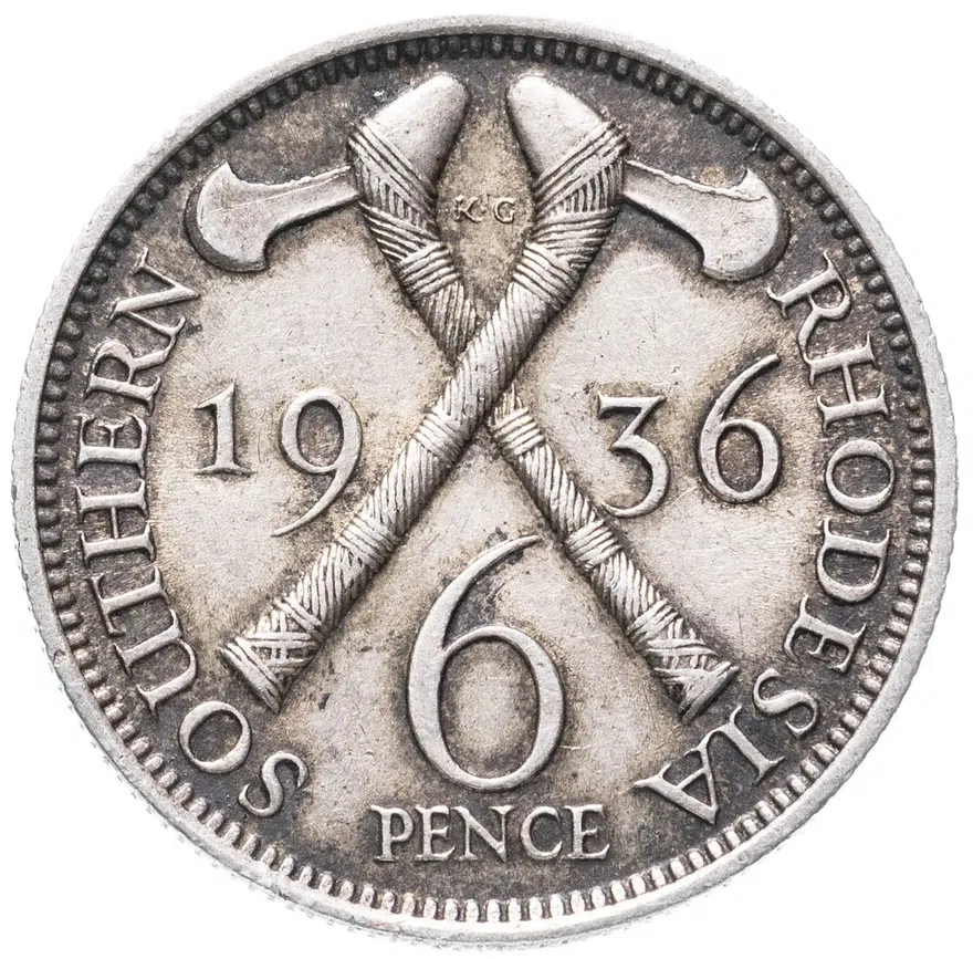 Южная Родезия 6 пенсов (pence) 1936