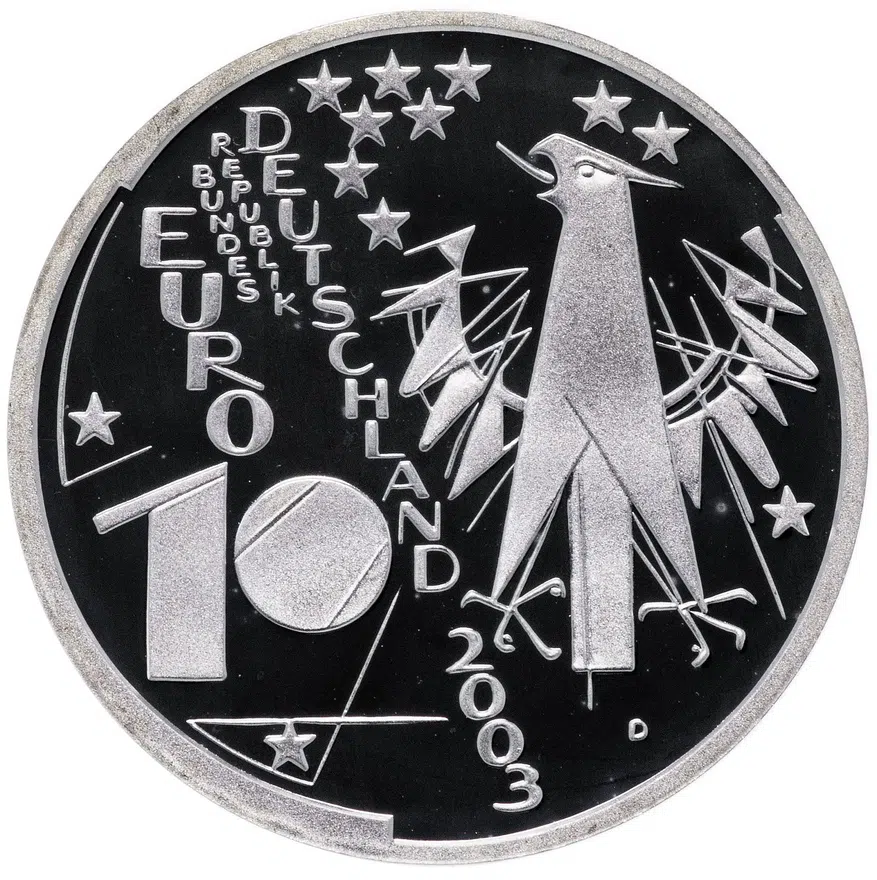 Германия 10 евро 2003 "100 лет Немецкому музею Мюнхена"