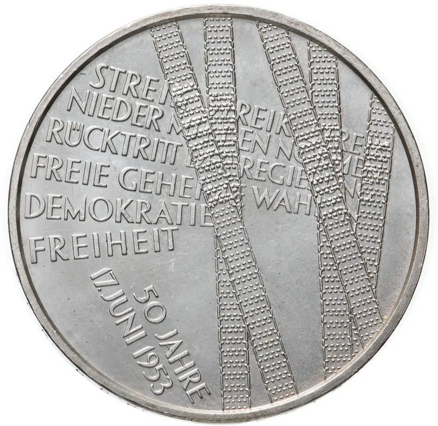 Германия 10 евро (euro) 2003 A 50-летие народного восстания 17 июня 1953 года