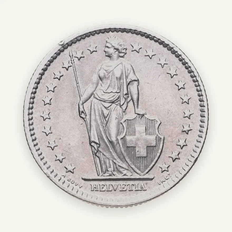 Швейцария 2 франка (francs) 1982, реверс
