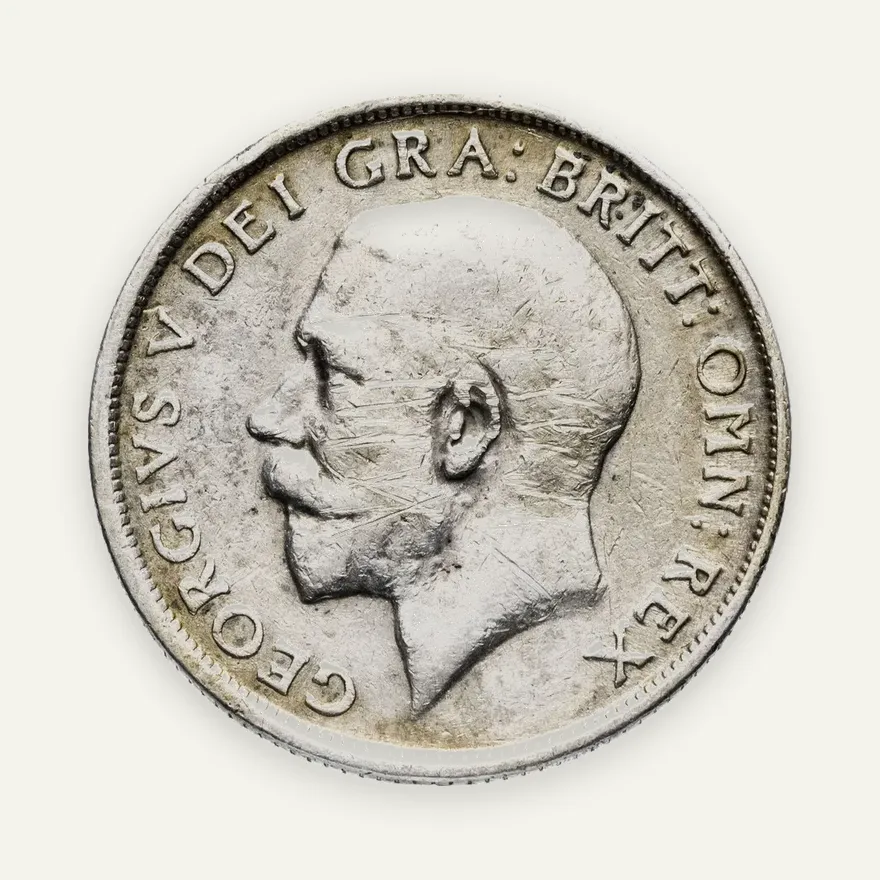Великобритания 1 шиллинг (shilling) 1917, аверс