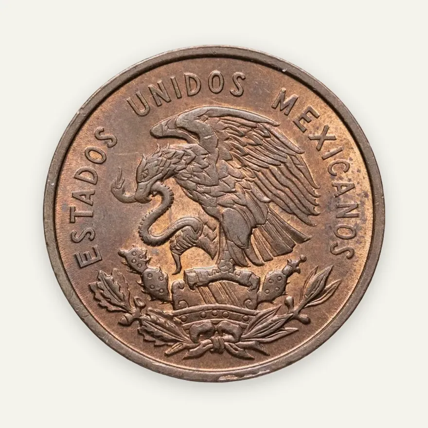 Мексика 10 сентаво (centavos) 1956, реверс