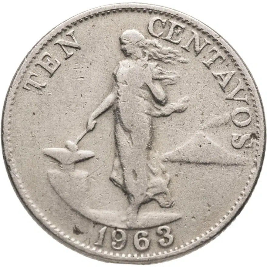 Филиппины 10 сентаво (centavos) 1963