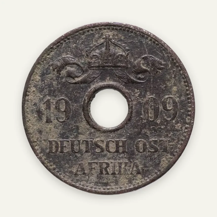 Германская Восточная Африка 10 геллеров (heller) 1909, реверс