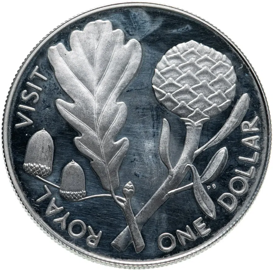 Новая Зеландия 1 доллар (dollar) 1981  Королевский визит