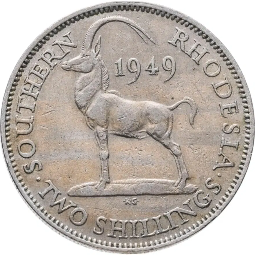 Южная Родезия 2 шиллинга (shillings) 1949