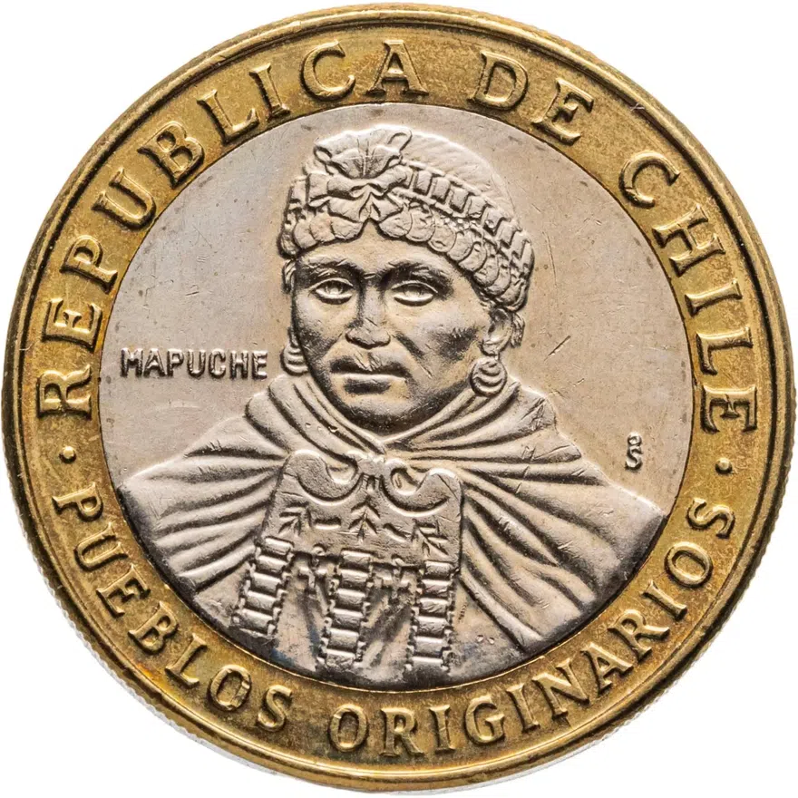 Чили 100 песо (pesos) 2012