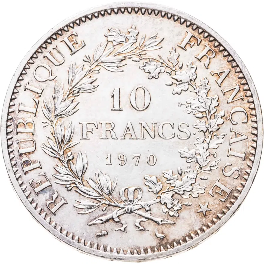 Франция 10 франков (francs) 1970, аверс