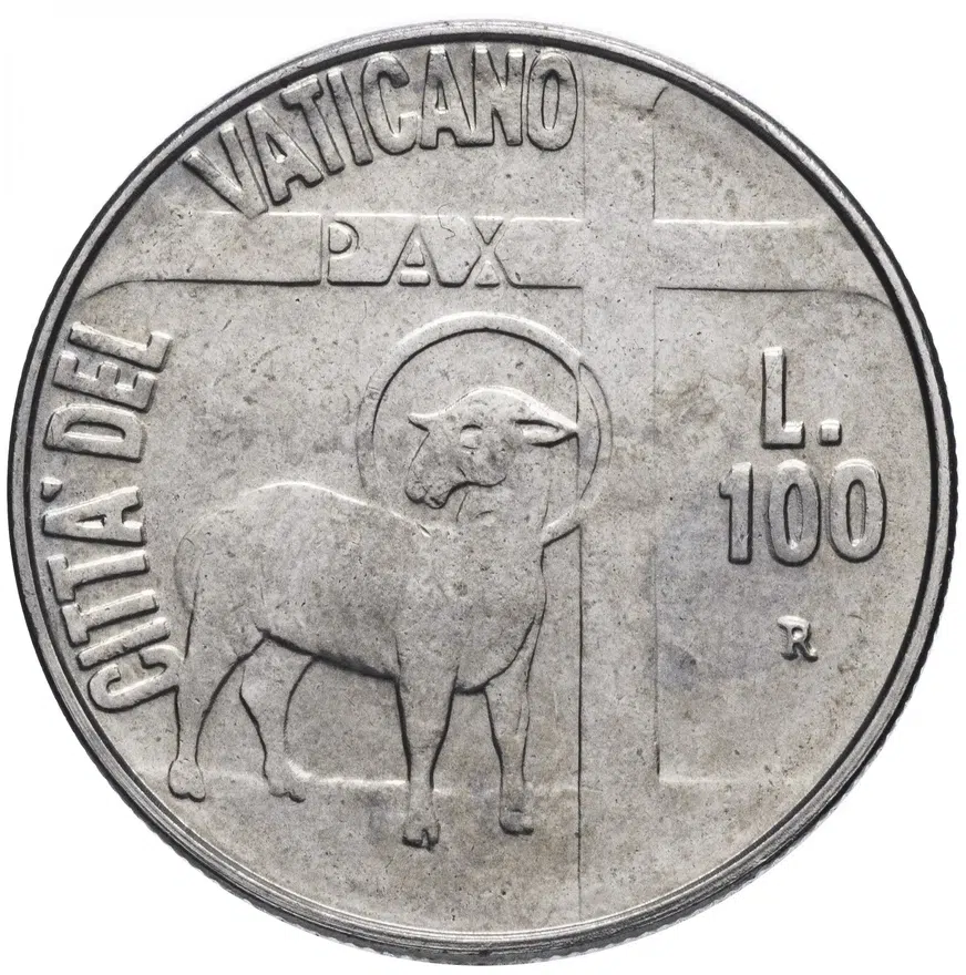 Ватикан 100 лир 1984