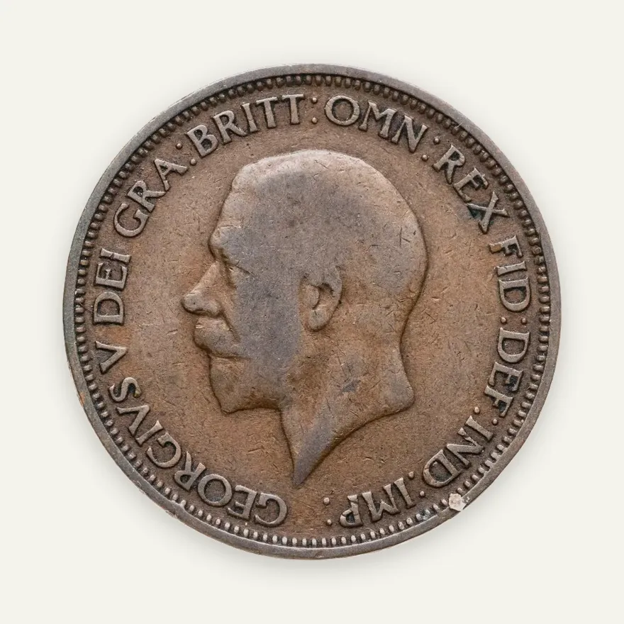 Великобритания 1/2 пенни (penny) 1932, реверс