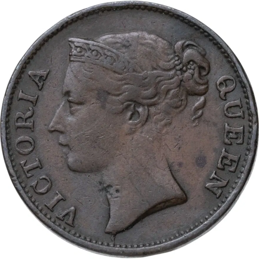 Стрейтс Сетлментс 1/2 цента (cent) 1845, реверс