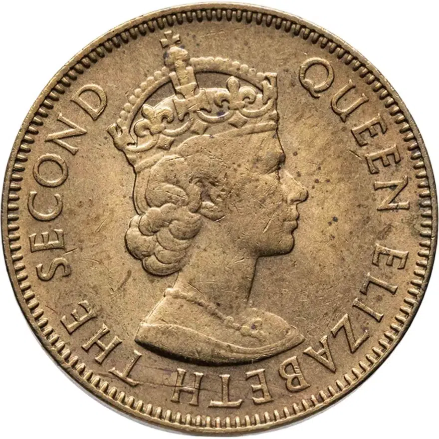 Ямайка 1/2 пенни (penny) 1958, реверс