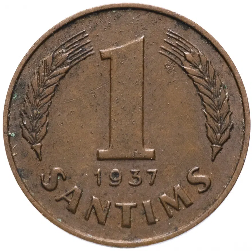 Латвия 1 сантим (santims) 1937