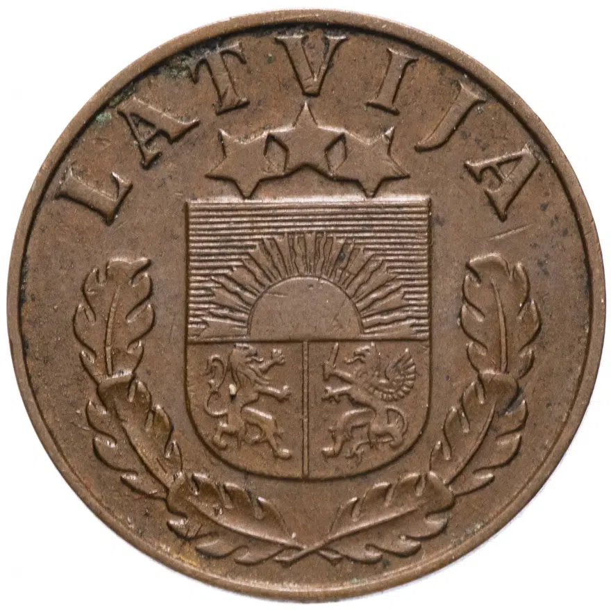 Латвия 1 сантим (santims) 1937, реверс