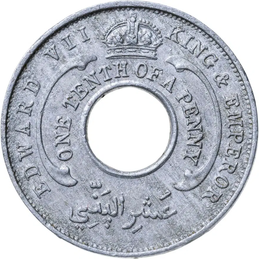 Британская Западная Африка и Нигерия 1/10 пенни (penny) 1907