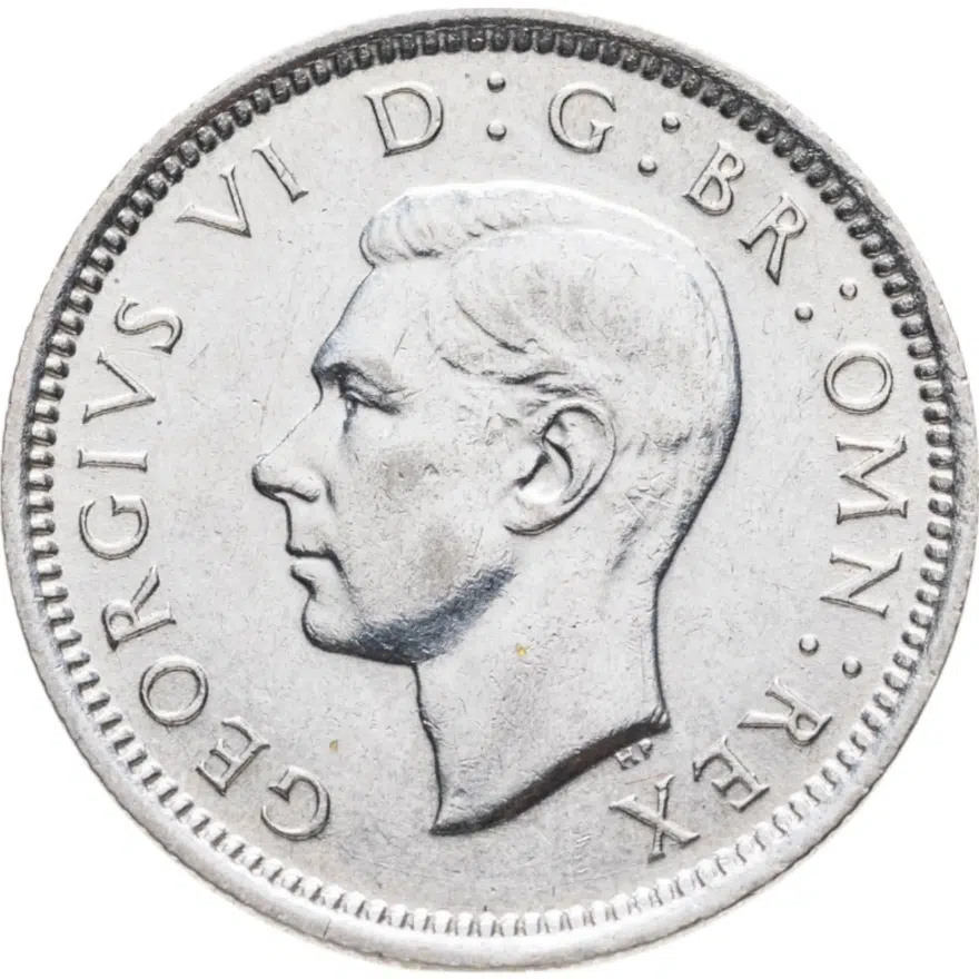 Великобритания 6 пенсов (pence) 1943, реверс