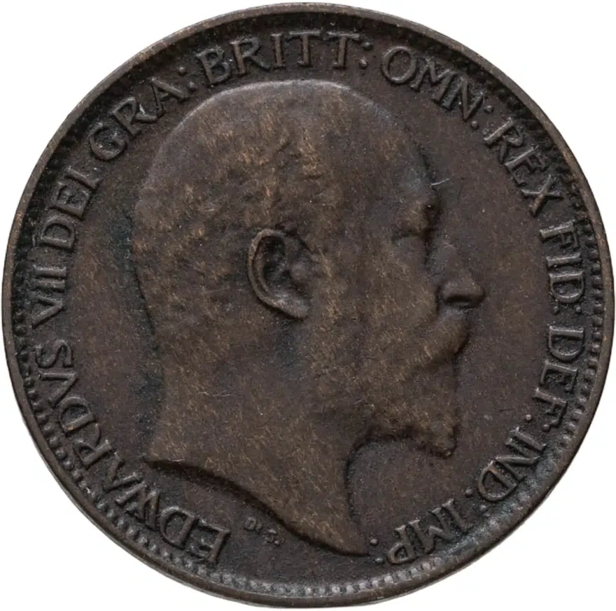 Великобритания 1 фартинг (farthing) 1910, реверс