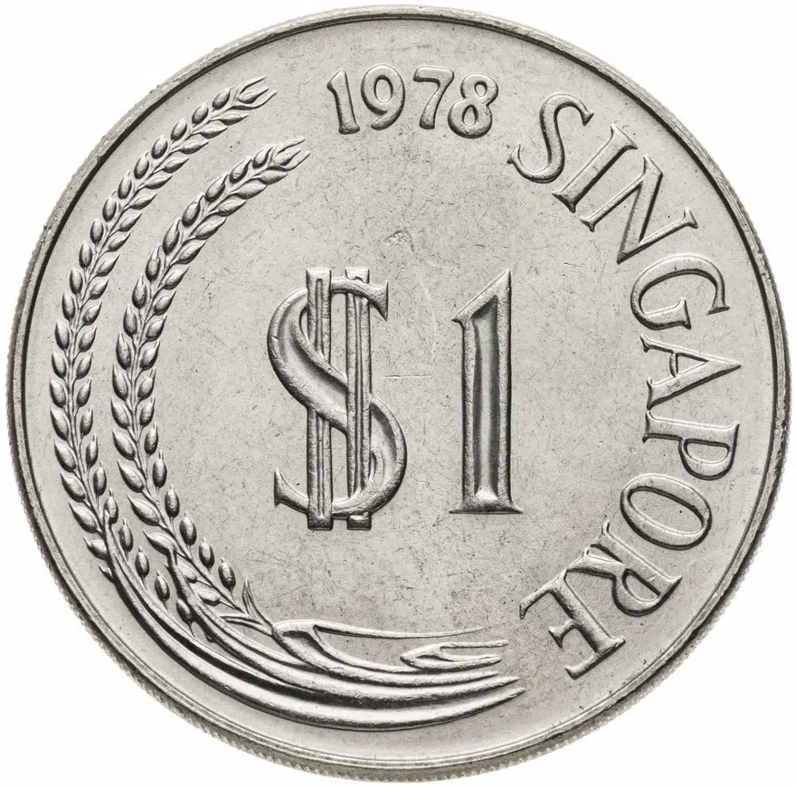 Сингапур 1 доллар (dollar) 1978 в сувенирном конверте