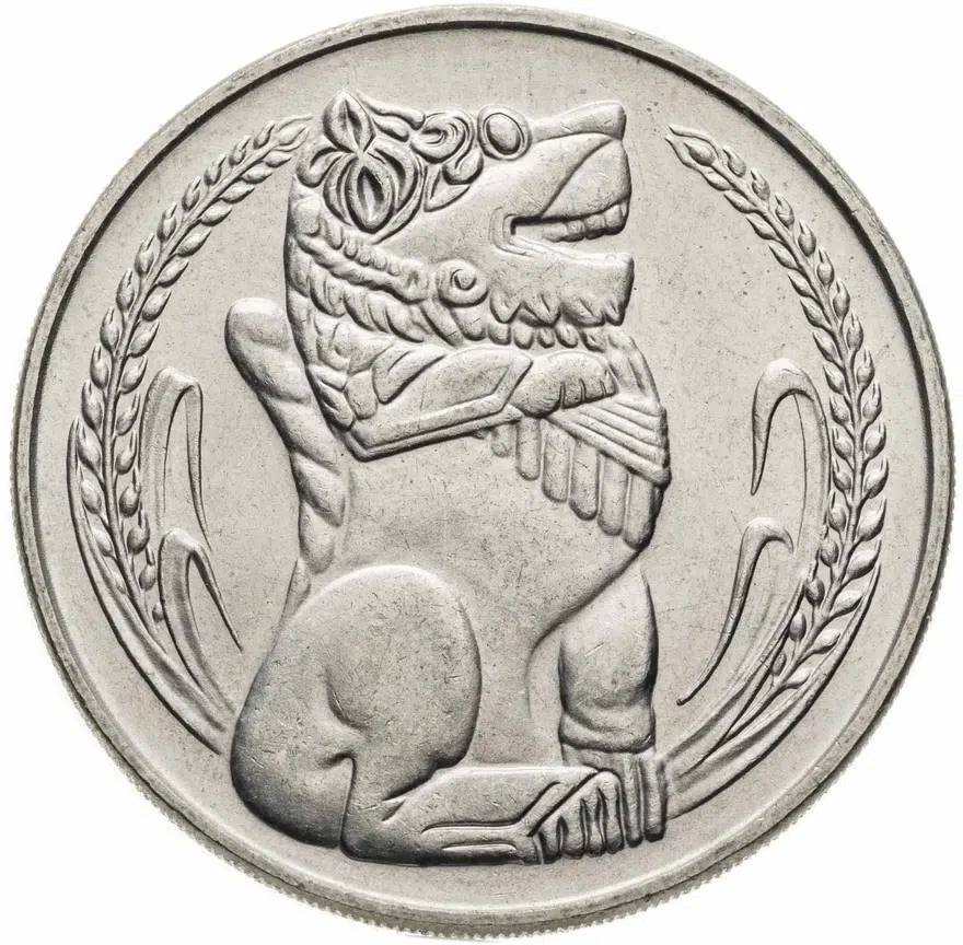 Сингапур 1 доллар (dollar) 1978 в сувенирном конверте, реверс