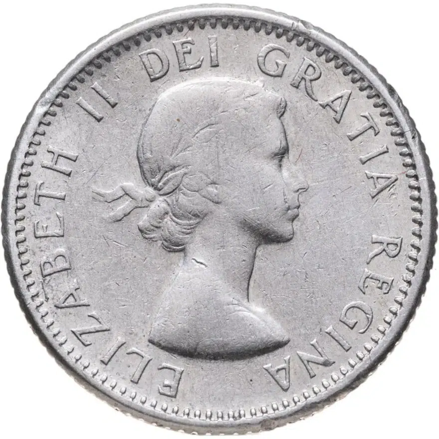 Канада 10 центов (cents) 1956, реверс