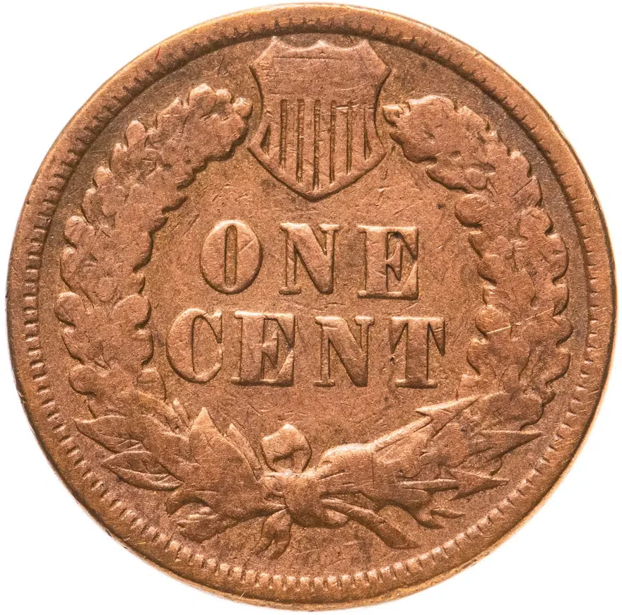 США 1 цент (cent) 1896 Indian Head Cent, реверс
