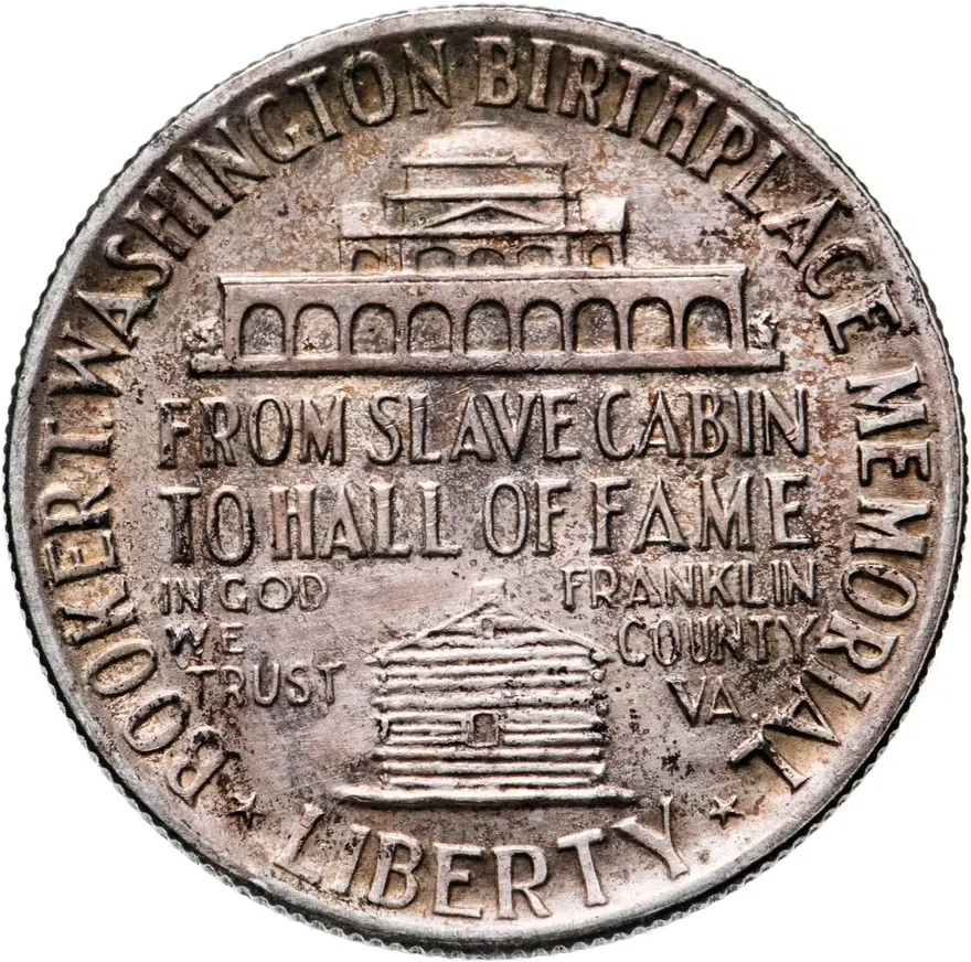 США 50 центов (1/2 доллара, half dollar) 1946  Букер Талиафер Вашингтон Без отметки монетного двора, реверс