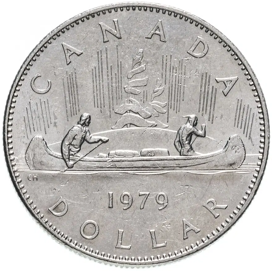 Канада 1 доллар (dollar) 1979, реверс