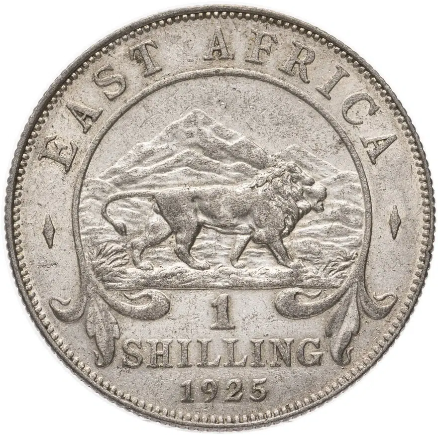 Британская Восточная Африка 1 шиллинг (shilling) 1925, аверс
