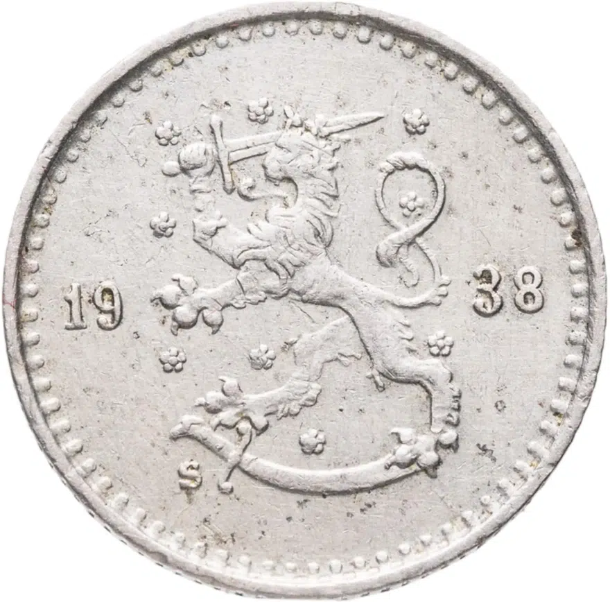 Финляндия 25 пенни (pennia) 1938