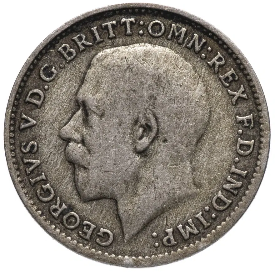 Великобритания 3 пенса (pence) 1922, реверс
