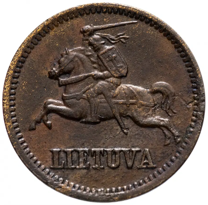 Литва 1 цент (centas) 1936, реверс