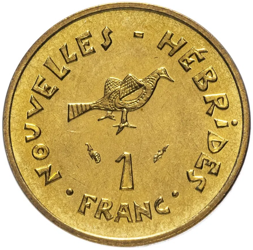Новые Гебриды 1 франк (franc) 1979