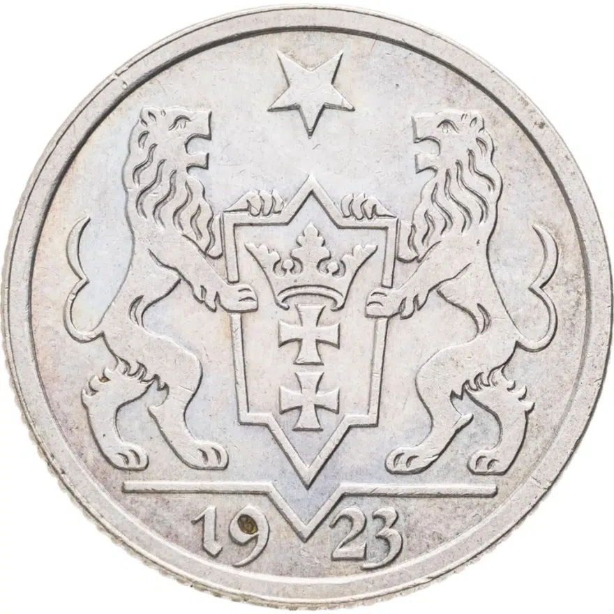 Данциг 1 гульден (gulden) 1923, реверс