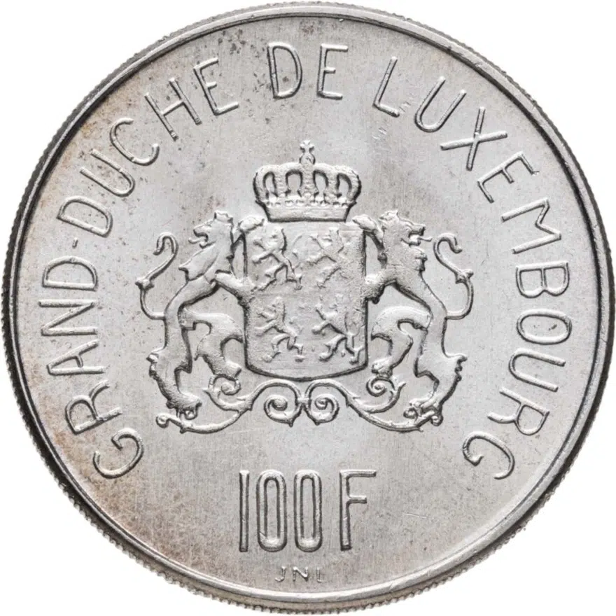 Люксембург 100 франков (francs) 1963, реверс